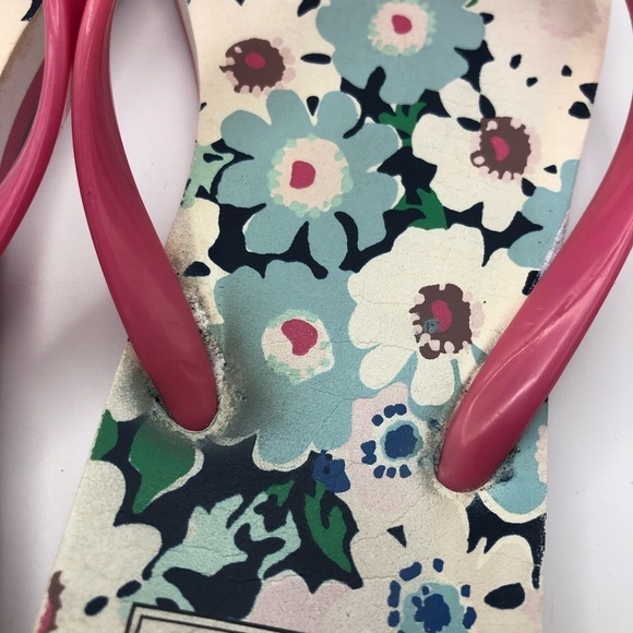 Kate Spade pink bow with flowers sandals womens size 9-10 - Picture 10 of 10
